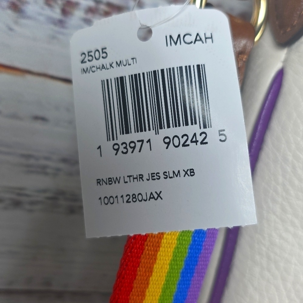COACH BAG #2505 RAINBOW XBODY SHOULDER HORSE CARRIAGE LEATHER JES SLIM NWT‎ - Picture 8 of 15